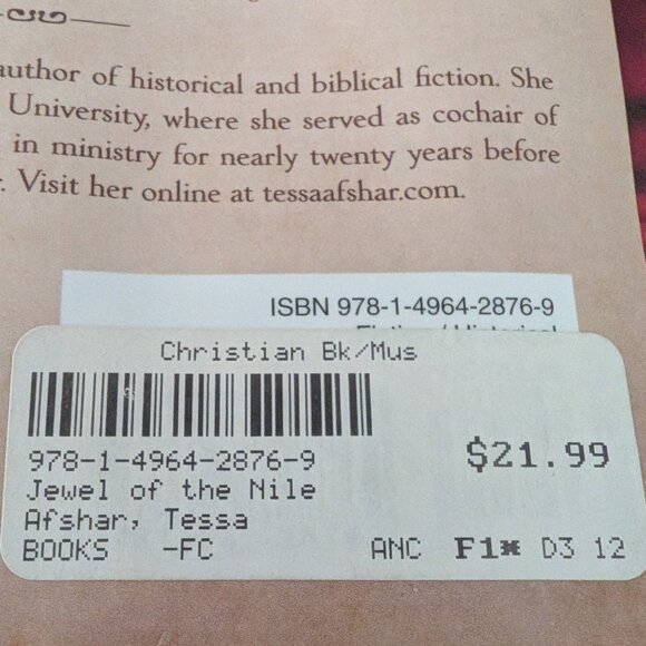 Novel, Jewel of the Nile by Tessa Afshar - Picture 7 of 7